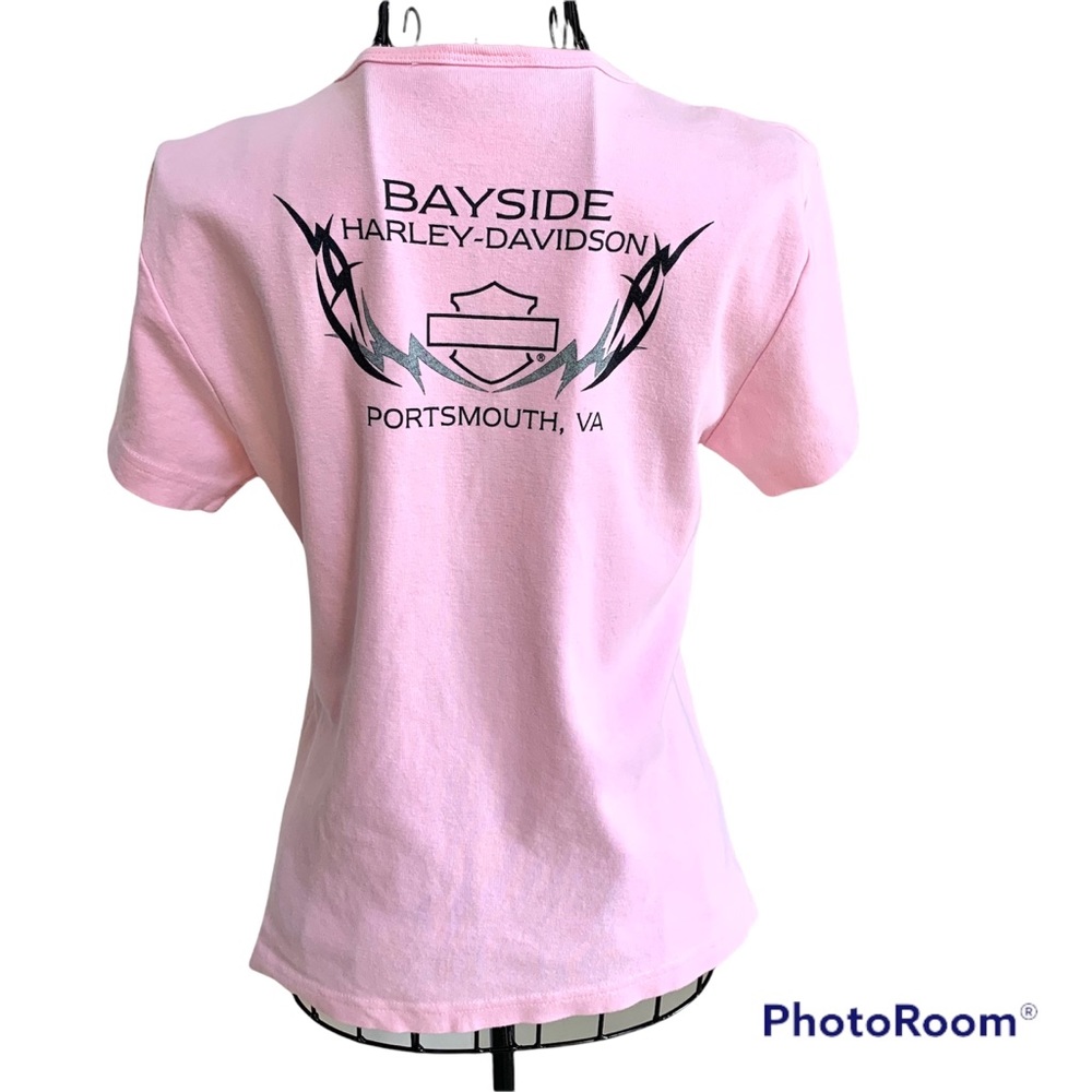 Harley Davidson Short Sleeve Graphic Tee Shirt Bayside Harley - Picture 2 of 9